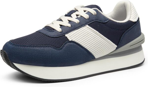 DREAM PAIRS Women Sneakers Tennis Ray Walking Platform Chunky Comfortable Lightweight Lace Up Casual Fashion Sneaker