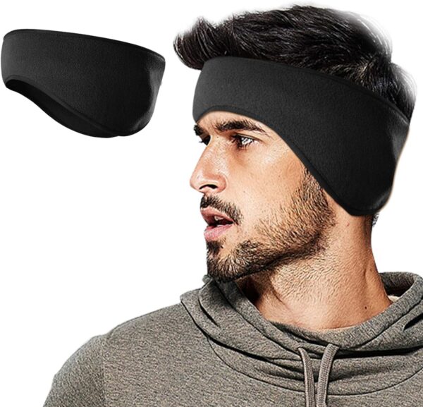 Winter Fleece Ear Warmers Muffs Headband for Men Women Kids Ski Running Cycling