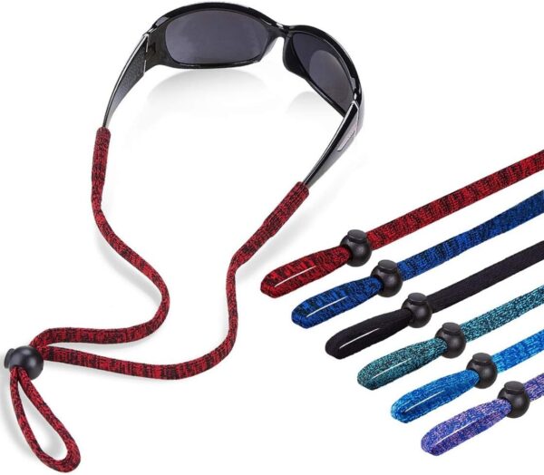 Glasses Lanyard, Adjustable Eyeglasses Holder Strap Neck Cord for Men Women, Safety Eye Glasses Retainer Rope Camo Sunglasses Keeper, Outdoor Sport Gifts Eyewear Accessories Family Pack