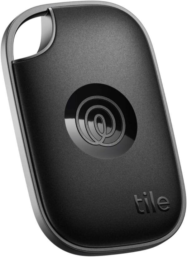 Tile by Life360 Pro (2024) - Powerful Bluetooth Tracker, Key Finder and Item Locator for Keys, Bags and More. Both iOS and Android Compatible. Phone Finder. 1-Pack (Black)