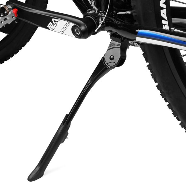 BV Chromium Adjustable Bicycle Kickstand with Concealed Spring-Loaded Latch, for 24-29 Inch - Bike Kickstand, Bike Kick Stands for Adult Bikes, Bike Kickstand 26 inches