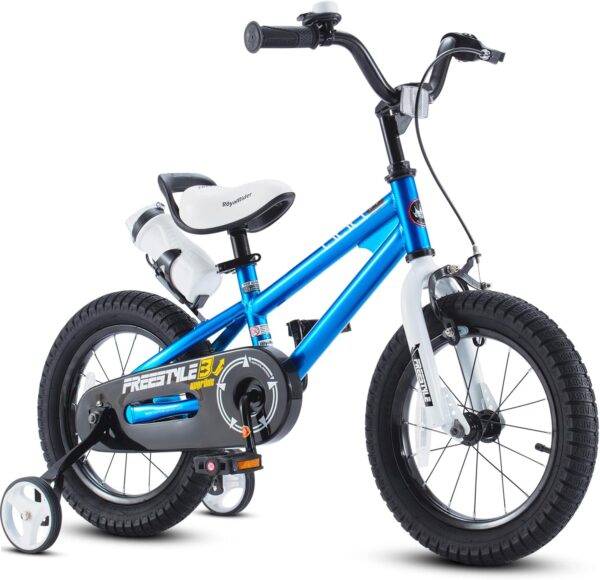 RoyalBaby Freestyle Kids Bike 12 14 16 18 20 Inch Bicycle, Training Wheels or Kickstand Available, for Boys Girls Ages 3+ Years, Multiple Colors