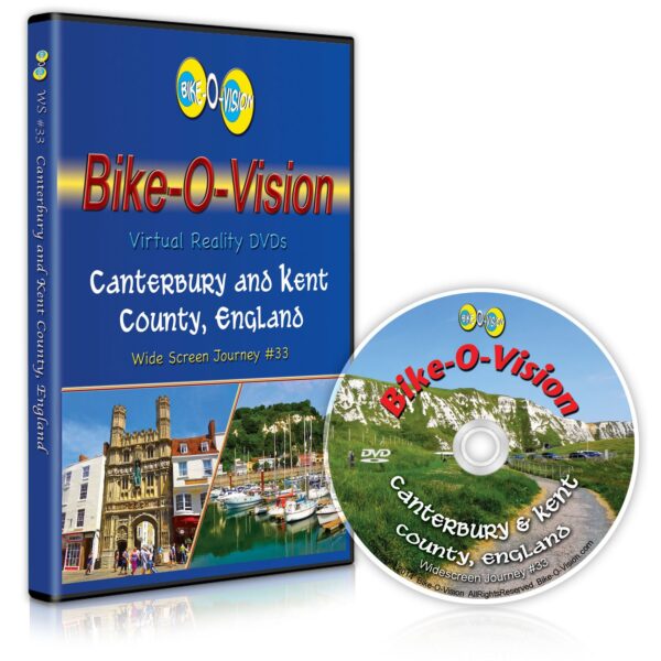 Bike-O-Vision Cycling Journey- Canterbury & Kent County, England (DVD #33)